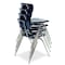 Virco 3000 Series 16" Classroom Chair, 3rd - 4th Grade with Nylon Glides - Wine Seat 3016 - alternate 4